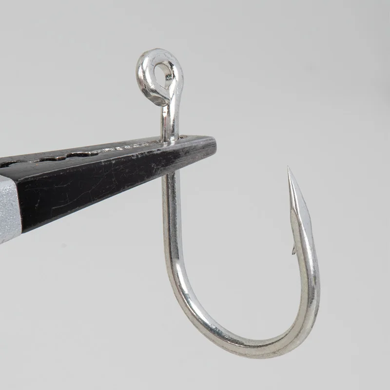 SJ43 10 unids/bolsa Stinger anzuelo de ayuda de Jigging lento 1/0 2/0 3/0 4/0 5/0 anzuelos individuales de pesca de púas de atún de agua salada - imagen 5