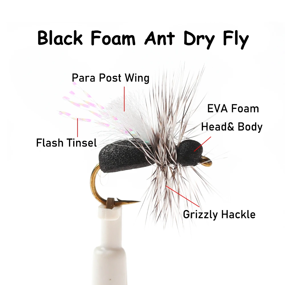 Wifreo Mosca Hormiga Grizzly Hackle – Flotante para río y lago