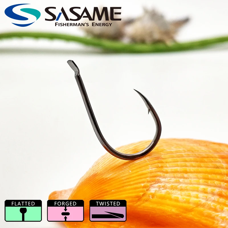 SASAME-anzuelo chino superafilado, anzuelo de pesca Original de Japón, de acero al carbono con púas, herramientas de pesca de carpa de agua salada - imagen 5