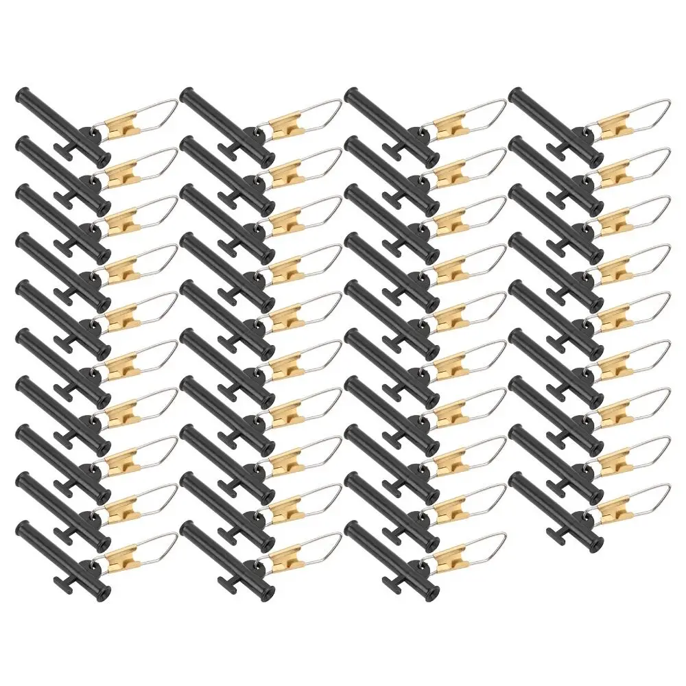40 Uds ABS toboganes de pesca accesorios de pesca rojos y negros diapositivas de plomo broches de Metal deslizador de pesca pesca al aire libre - imagen 4