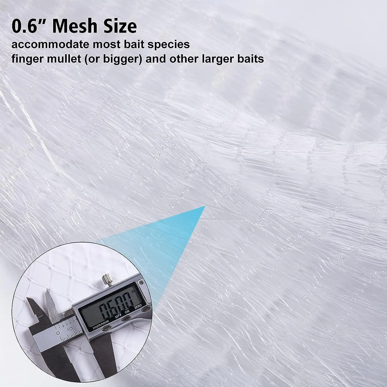 Goture-Red de fundición para pesca de agua dulce, plomada de Zinc fuerte, 3/5 pulgadas - imagen 3