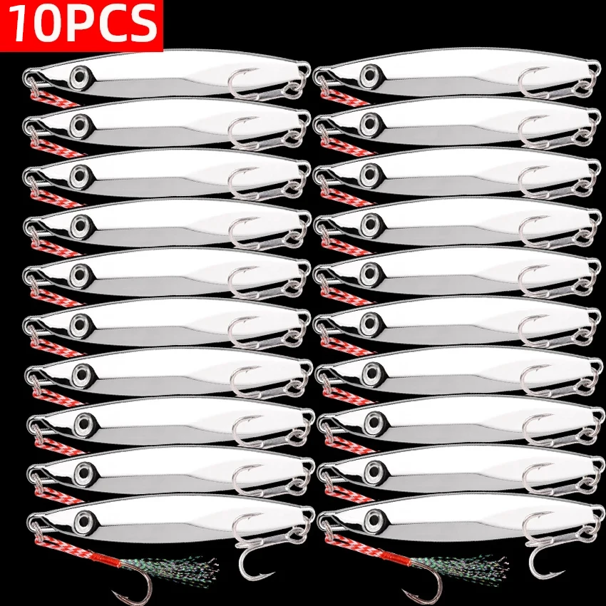 Set Jigging Metálico – Cucharas Spinner Señuelos de calidad para Pesca