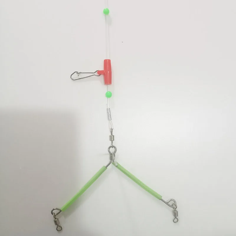 Juego de aparejos de pesca marina PD, amplificador antienredos, cuerda de alambre, ocho anillos, divisor de equilibrio en forma de T, accesorios - imagen 4