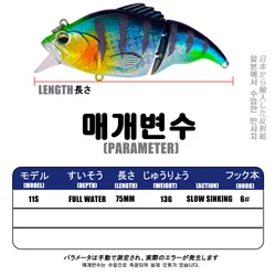 Señuelo swimbait que se hunde para mar - Wobbler
