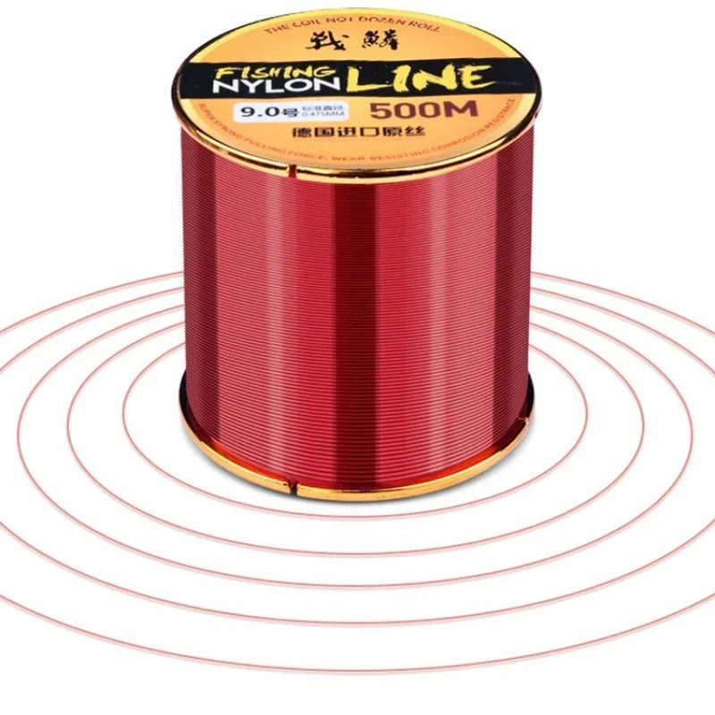 Línea fluorocarbono para pesca en mar de nylon duradero de 500m - imagen 5