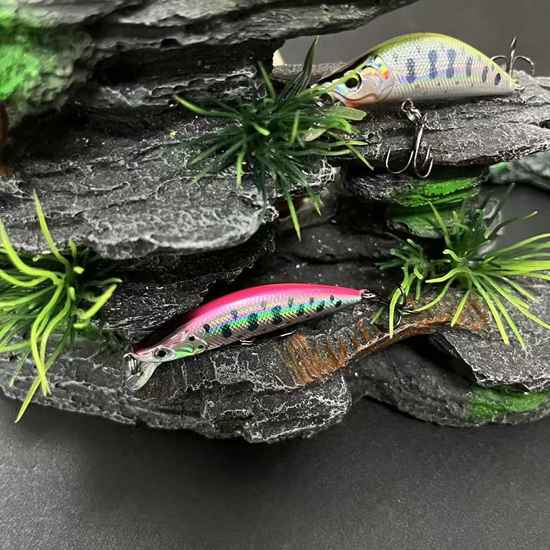 Señuelos de pesca de trucha, 4,5g, 50mm, hundimiento, pececillo, Eden 50S, cebo duro Artificial ABS, pesca de agua dulce, equipo de cebo Twitch - imagen 5