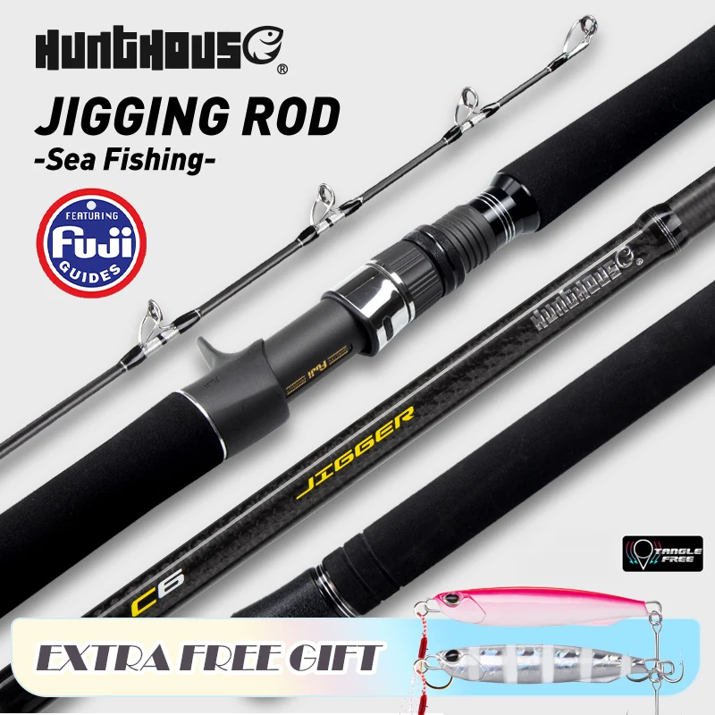 Caña Hunthouse UL Jigging 1,8m – Carbono – Ação 100-400g - imagen 2