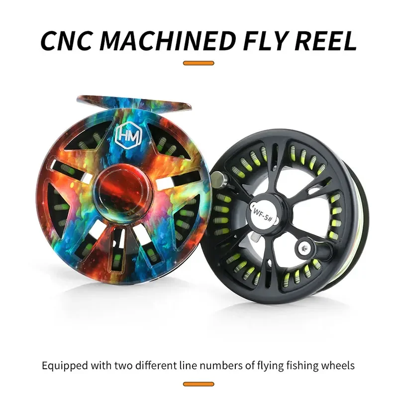 Carrete de pesca con mosca FJORD con dos carretes de repuesto de pesca 6/7 equipo de aparejos de pesca izquierdo/derecho cambiados a mano en agua salada - imagen 2