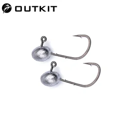 OUTKIT Mini anzuelo jig head 4X fuerte – cabeza de plomo para trucha