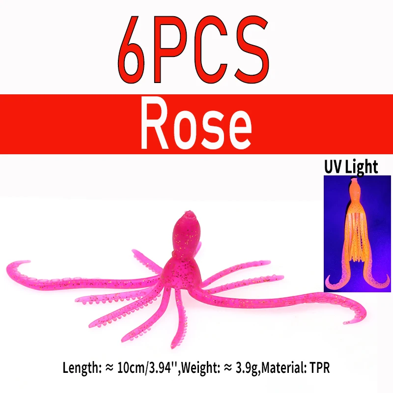 6pcs UV Rose