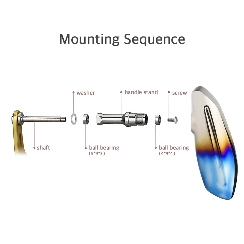 Barra en T Gomexus para Shimano Ocea Conquest Saragosa SW Daiwa Saltiga Saltist perilla de mango de titanio agua salada 105mm - imagen 4