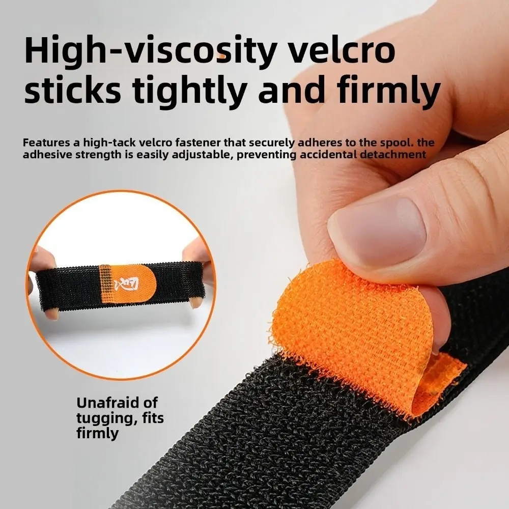 Carrete de pesca, cinturón de carrete de pesca, banda de rueda giratoria, cinturón de protección de carrete de pesca, herramienta de aparejos de pesca, 4 Uds. - imagen 5