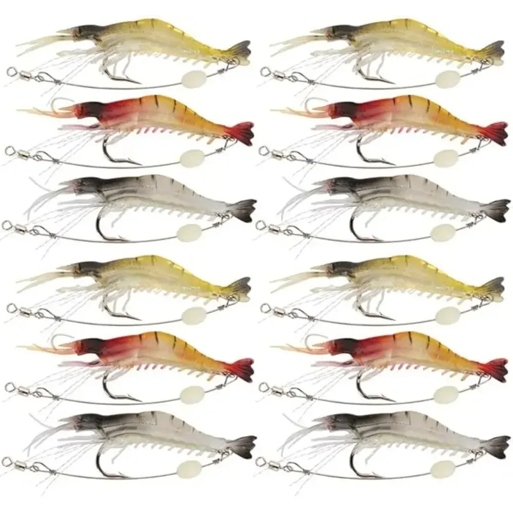 Goture Jig Head Swimbait de vinilo camarón – Señuelo pesca lubina - imagen 2