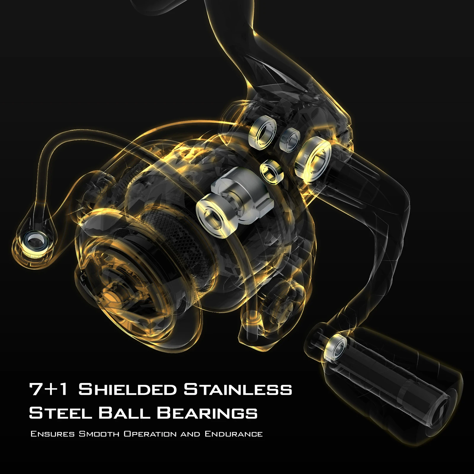 Carrete giratorio de pesca KastKing Valiant Eagle Gold, relación de engranaje de alta velocidad 6,2: 1 para carrete de agua dulce y salada, recuperación de línea más rápida - imagen 3