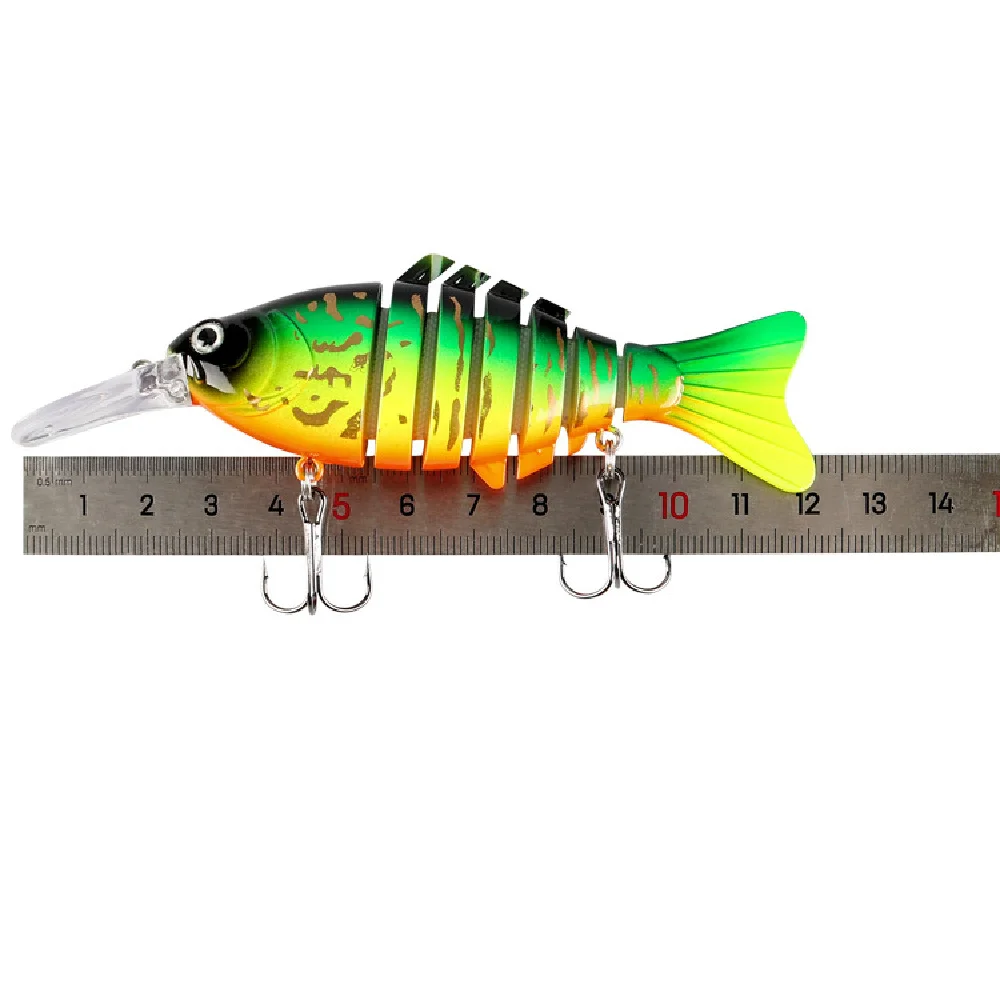 1 Uds. Señuelos de pesca con cebo de natación Wobblers 12cm 17g Artificial multisección SwimBait Crankbait JerkBait Trolling Pike carpa aparejos - imagen 4