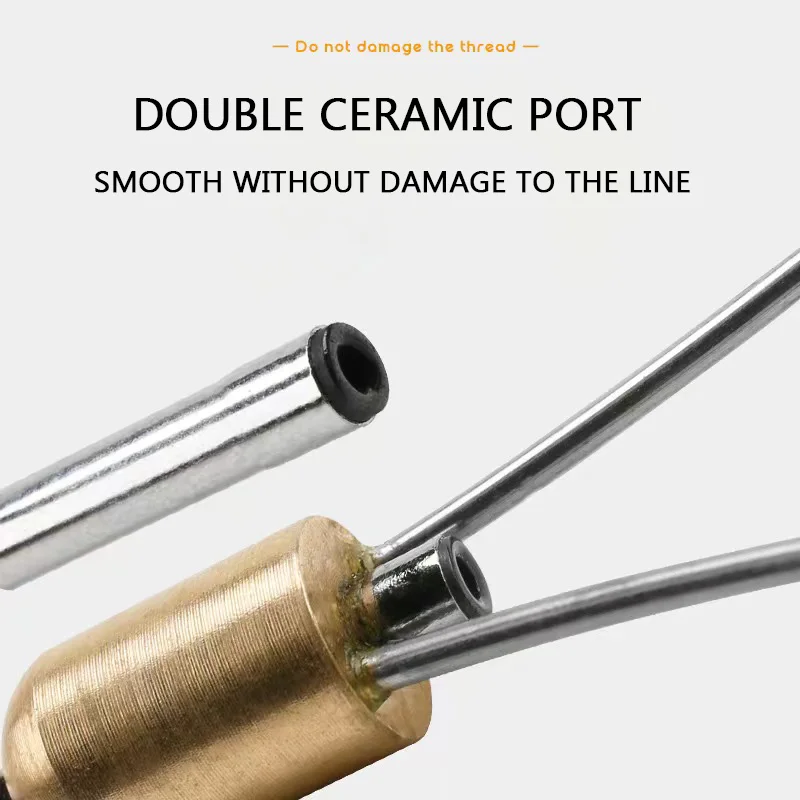 Soporte de bobina de Punta bicerámica, cabeza de bala pesada, señuelo de moscas, herramienta de atado de hilo, plantilla de gancho de pesca, 1 ud. - imagen 5