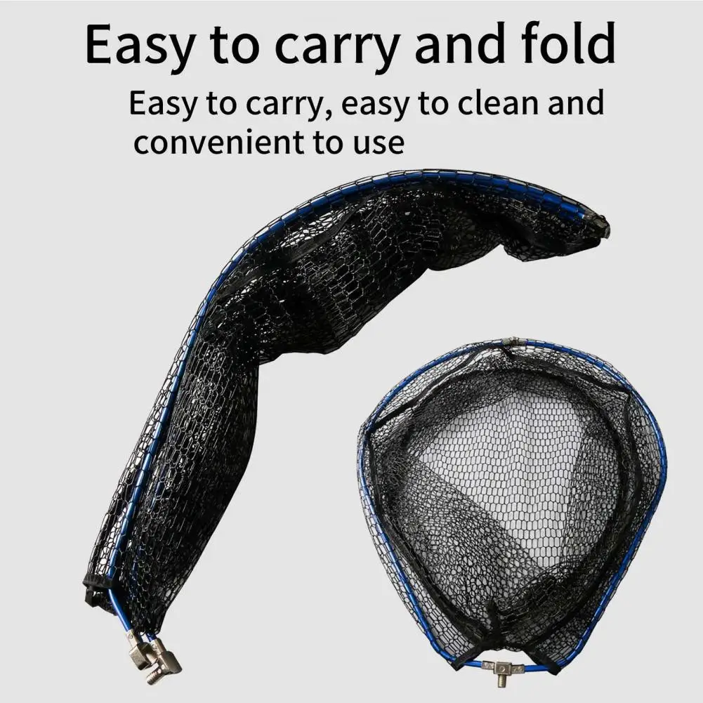 Cabeza de red de pesca plegable, malla de gran capacidad, aleación de aluminio, triángulo, carpa negra, esturión, pesca, red de inmersión de aterrizaje para exteriores - imagen 3