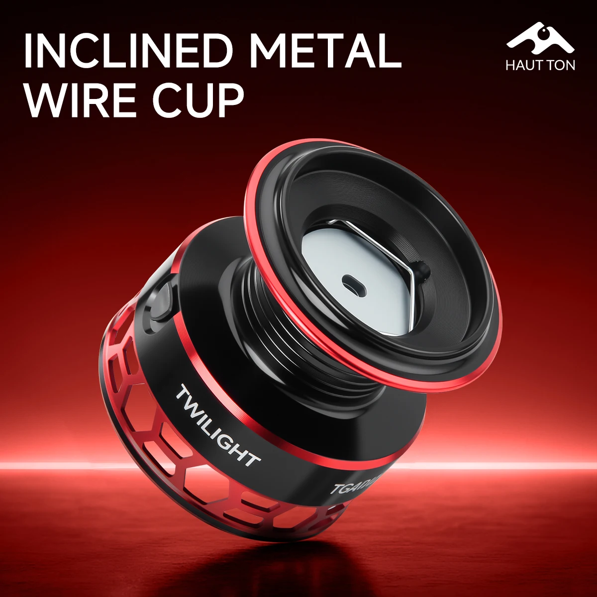 Carrete de pesca giratorio rojo ultraligero 10KG arrastre máximo 5,2: 1 relación de engranaje carrete de Metal y brazo basculante para pesca de agua dulce - imagen 4