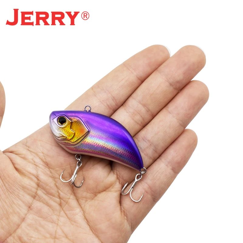 Jerry 55mm vibración hundimiento traqueteo VIB señuelo de pesca Lipless Crankbait Artificial cebo duro Deep Running Pike Bass - imagen 4