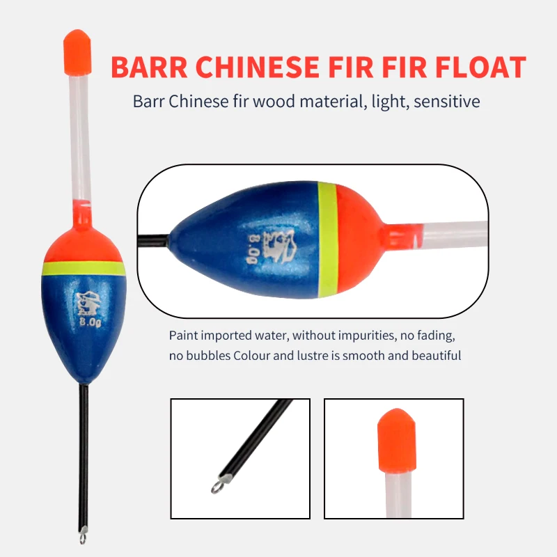 Flotadores de pesca al aire libre, Bobbers señuelo, anzuelos deslizantes, Banco de derrape, accesorios de equipo de pesca, 10 piezas - imagen 4