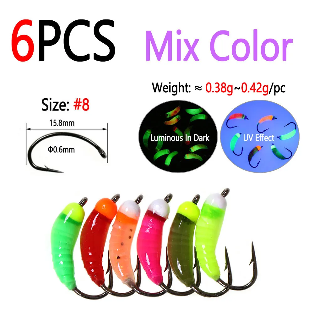 6pcs Mix Color