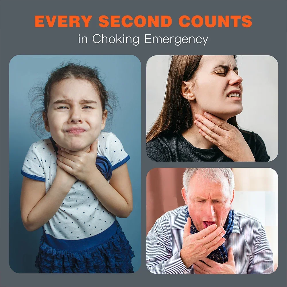 Dispositivo de asfixia de primeros auxilios para CPR automático, equipo de emergencia para asfixia para el hogar al aire libre, rescate del aliento para niños y adultos - imagen 4