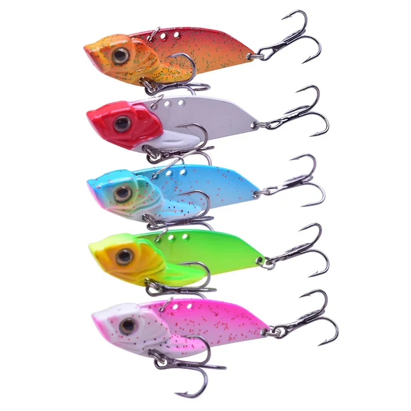 Señuelo de pesca VIB de Metal, cuchara vibratoria, 5cm, 11,5g, Crankbait, cebo duro Artificial VIB, cigarra, aparejos de pesca que se hunden, 1 ud. - imagen 2