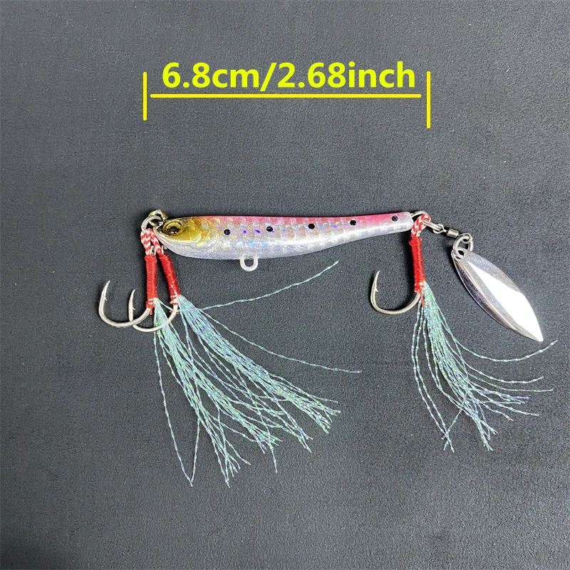 LURETV Japón MEGABASS estilo mínimo MAKIPPA placa de hierro proyección remota brillo 68S 30g señuelo de agua dulce señuelo - imagen 5