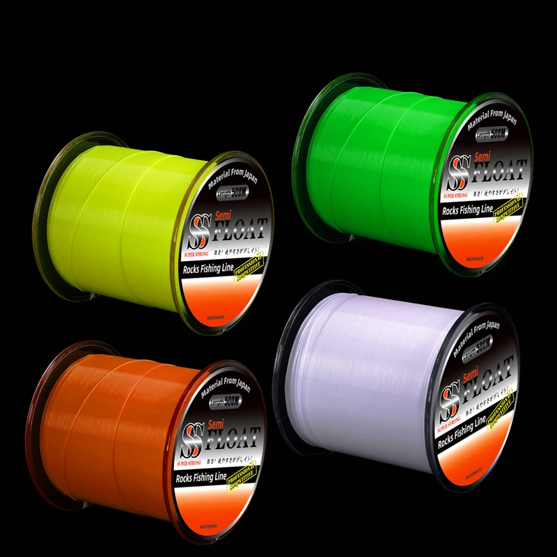 REDTOMATO-sedal de pesca a la deriva, monofilamento de nailon semifloqueo, línea de pesca súper fuerte, señuelo de mar, herramientas de pesca en caña, 500M - imagen 2