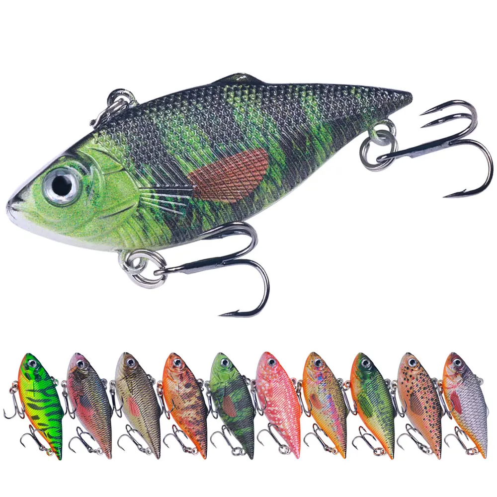 Señuelo de pesca de ratán Vib, 1 piezas, Wobblers de hundimiento para pesca de Lucio, Crankbaits, cebos de manivela, señuelos artificiales VIB de Metal de 6,4 cm/8g - imagen 3