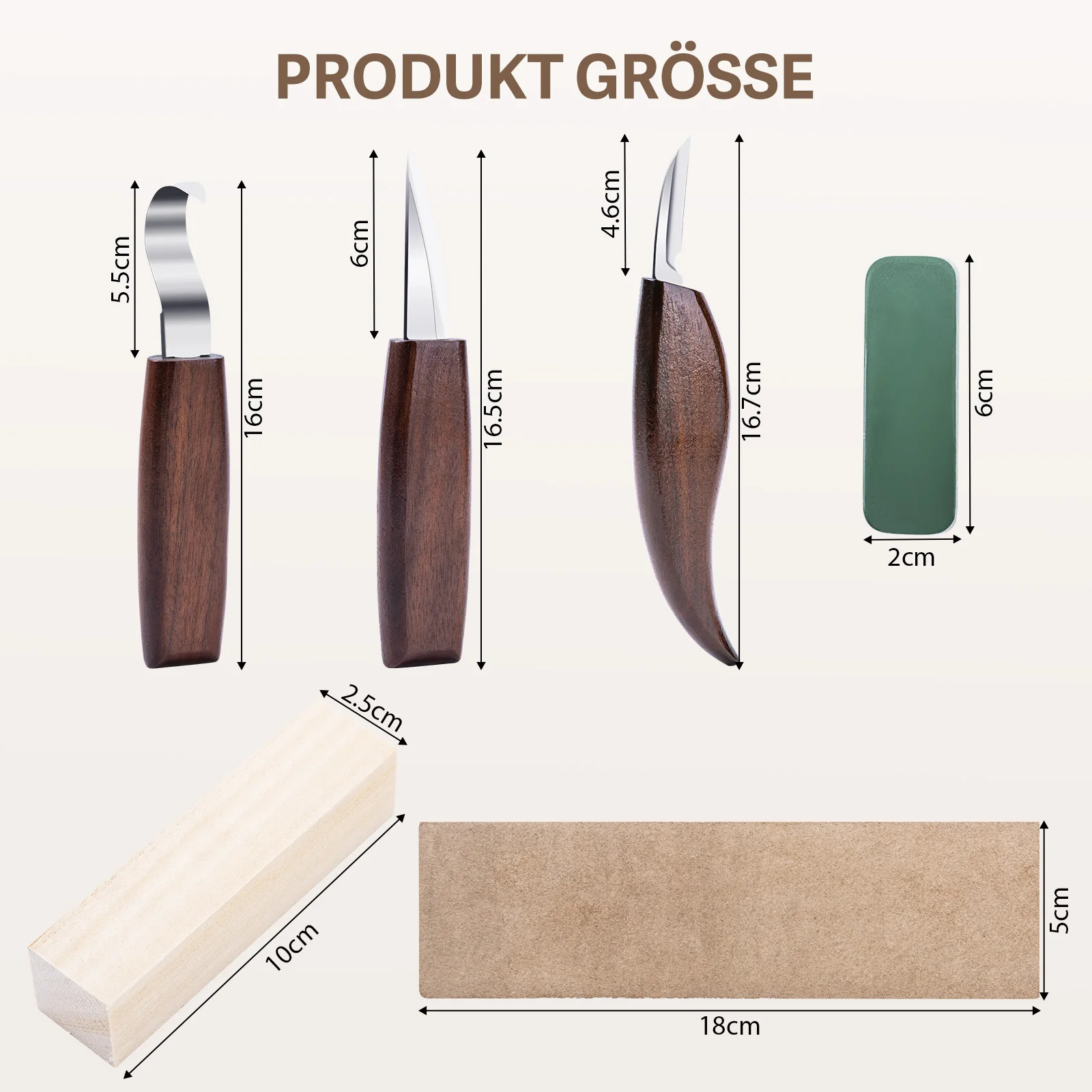 Changemore Kit tallado señuelos – Cuchillos guantes resistentes - imagen 5