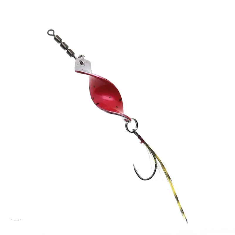 Señuelos de Pesca de Metal Trenzado, Señuelos de Pesca con Cuchara, Señuelos de Jigging, 4g 3mm, Señuelos Artificiales Giratorios, Señuelos Duros para Trucha y Lubina - imagen 5