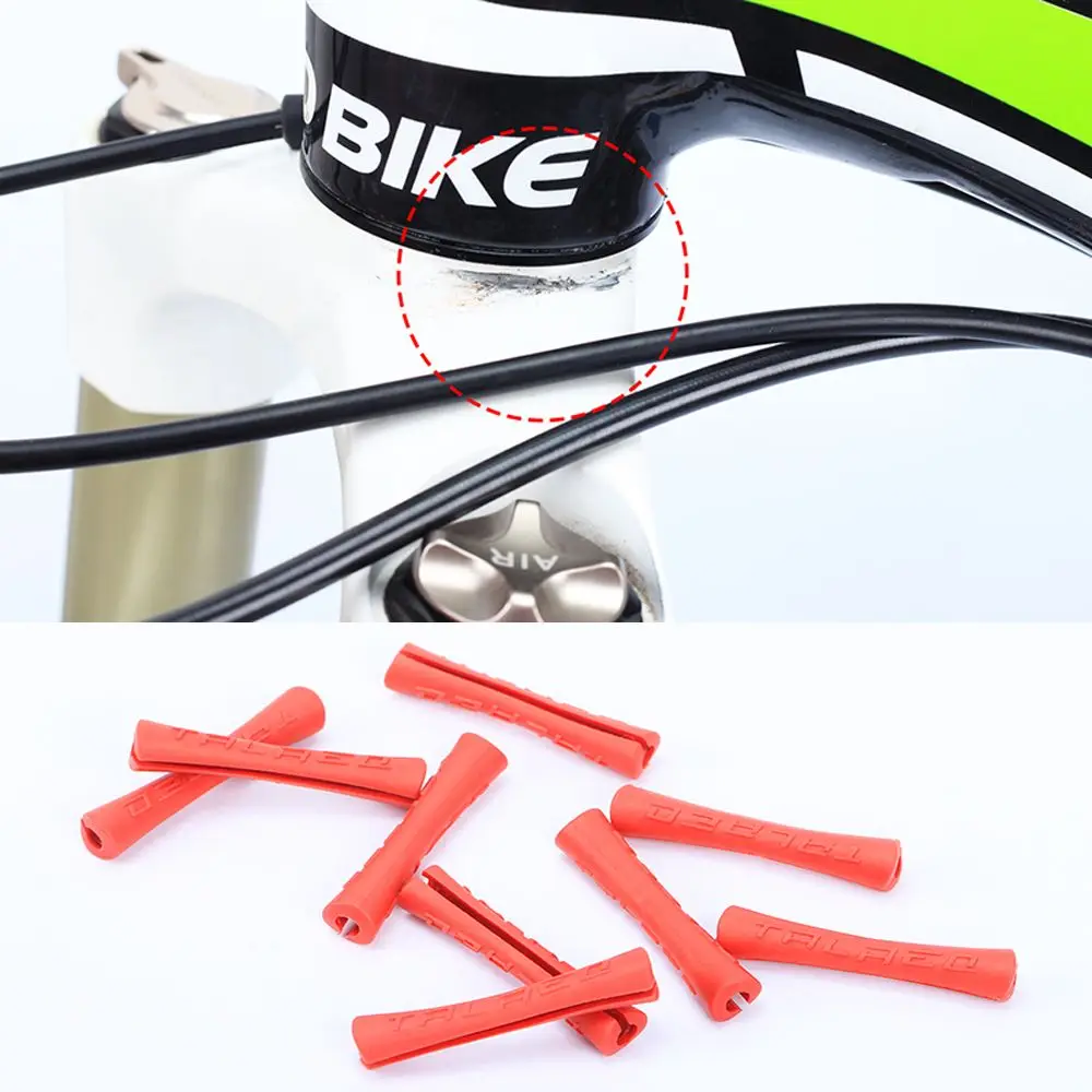 Protector de Cable de goma ultraligero para bicicleta de montaña, funda de tubo de línea de freno de cambio, novedad, 4 unidades por lote - imagen 2