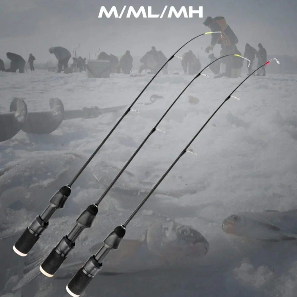Cañas telescópicas carbono pesca en hielo – Pluma giratoria invernal - imagen 3