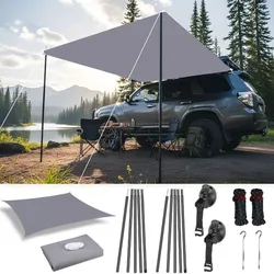 Toldo Impermeable para Coche – Protección Solar Anti-UV Camping