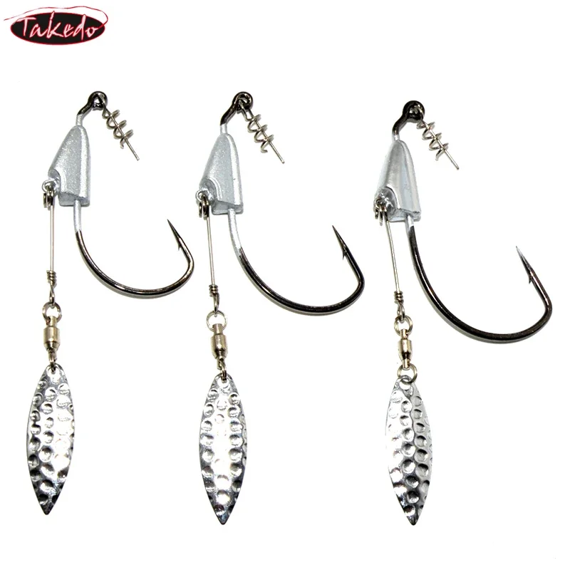 MUSTAD LD02 – Cabeza de Plantilla con Cuchara Giratoria 3/0 a 5/0