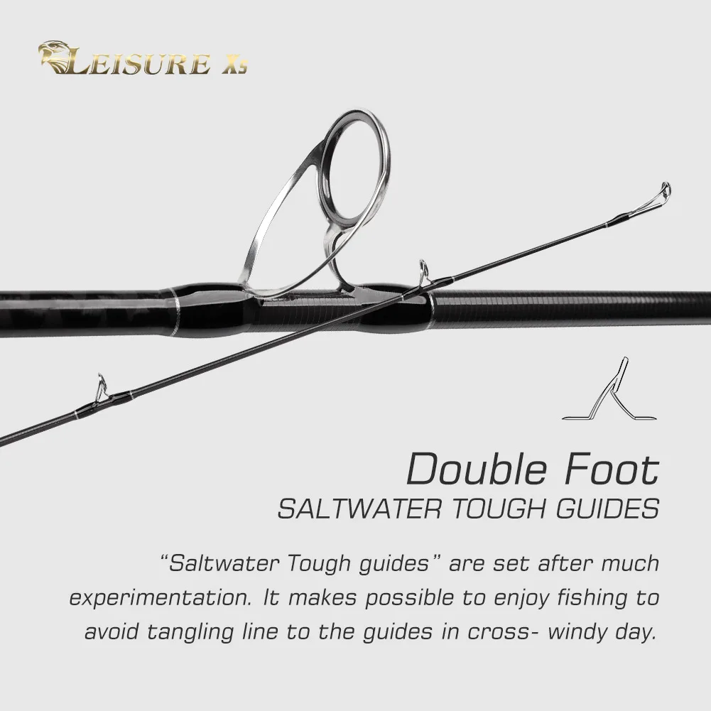 NOEBY 2,75 m 2,9 m 3,05 m X5 caña de pescar Jigging Shore H XH señuelo máximo 90g 2 secciones bastón de fundición de Surf para caña de pescar giratoria de mar - imagen 4