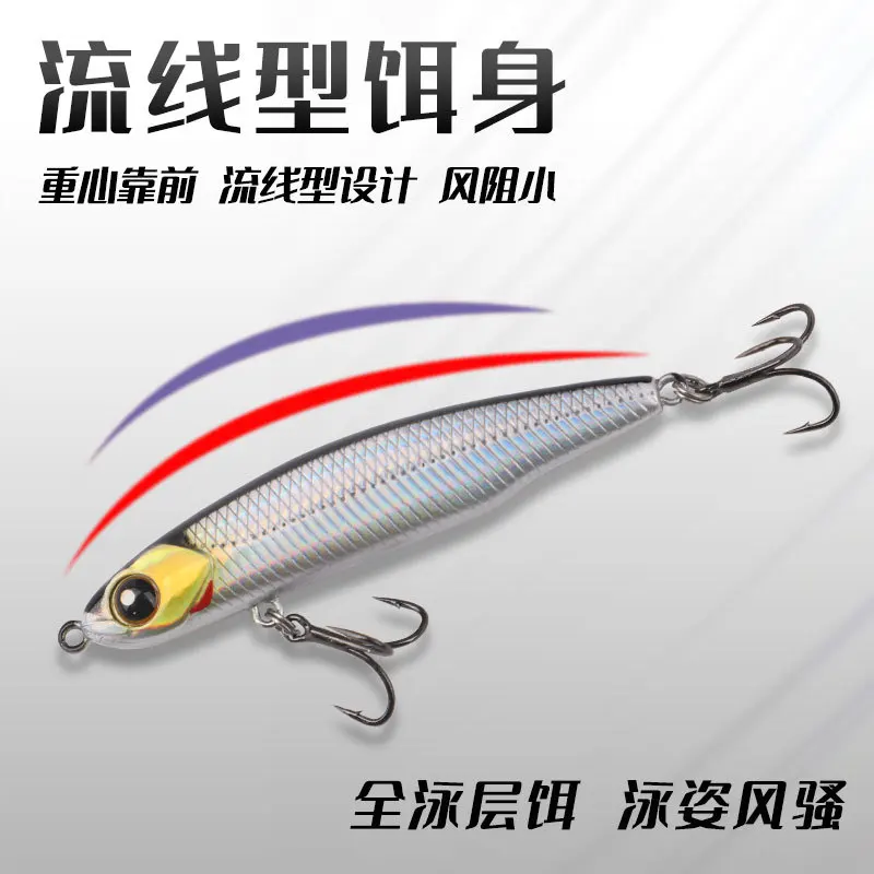 Señuelo de pesca de plástico, 1 piezas, 12g, 16g, largo, para carpa, pececillo, Wobbler - imagen 3