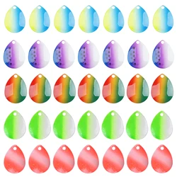 10 Uds. De hojas giratorias de sauce y Colorado, cuchillas de pesca, cebos giratorios, señuelos de plantilla para lubina, bricolaje, plantillas de pesca