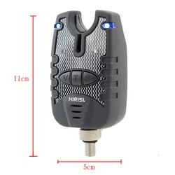 Alarma de Carpa Hirisi 3 con Indicador Picada LED Azul