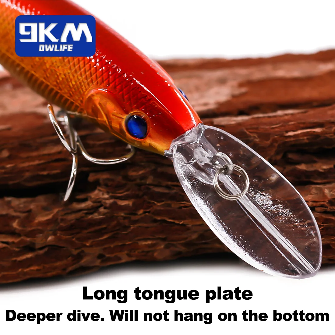 Señuelos Minnow 10,5g Señuelos de Pesca Swimbaits barco Topwater cebos duros para trucha lubina con anzuelo triple agua salada agua dulce 11,5 cm - imagen 5