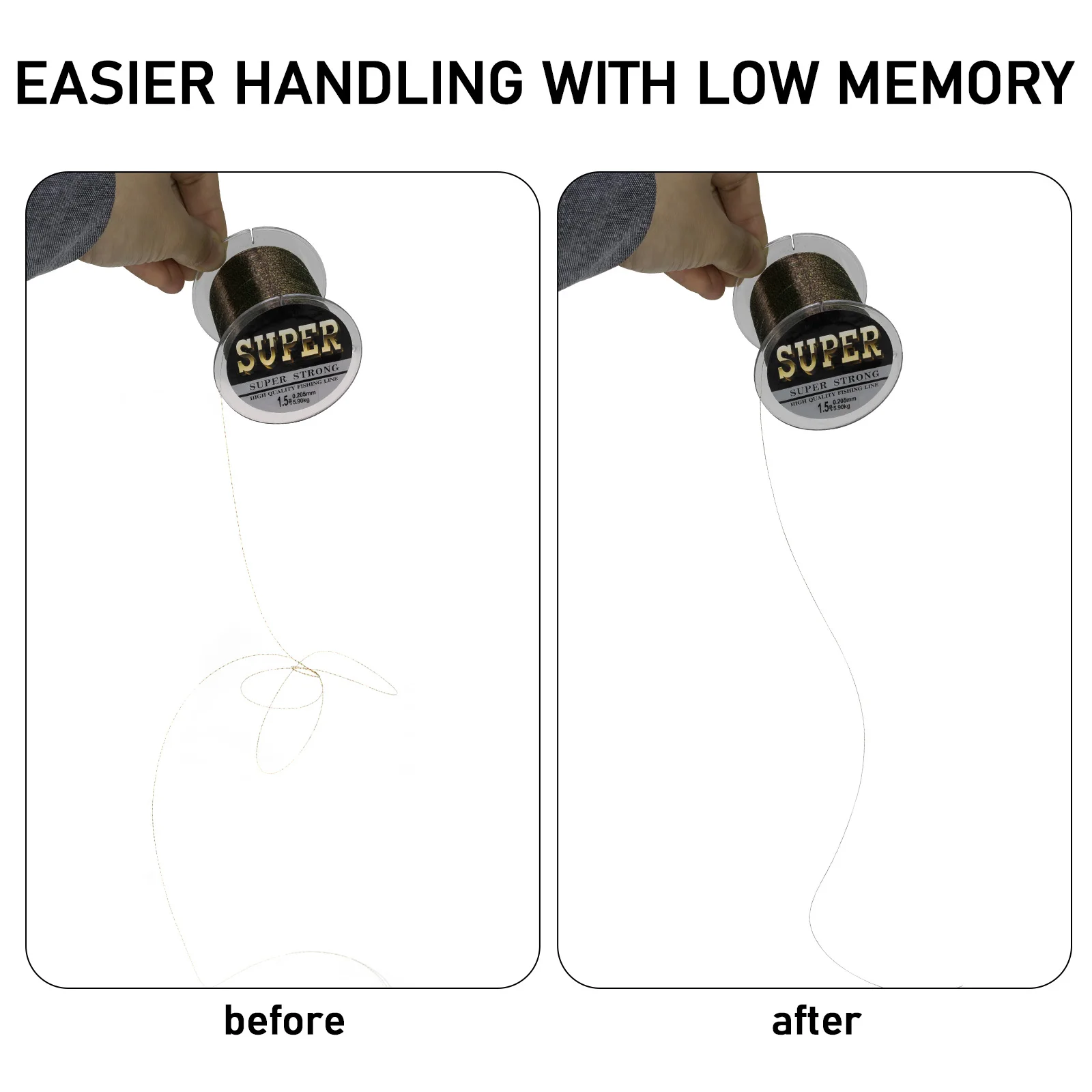 Sedal Invisible para Pesca de carpa, hilo grueso de monofilamento de nailon, súper fuerte, 500m - imagen 4