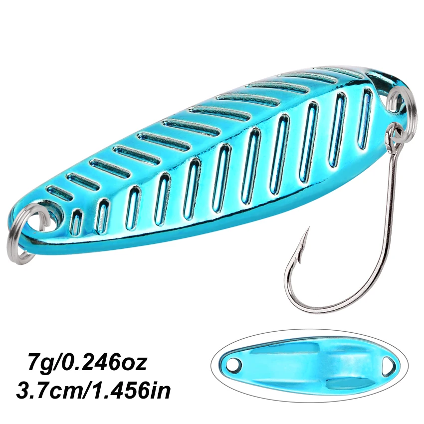 12/36pcs Fishing Lures Spoon 3.5g 5g 7g Mix Color Fishing Bait Spoon Hard Lures Metal Lures Set - imagen 5