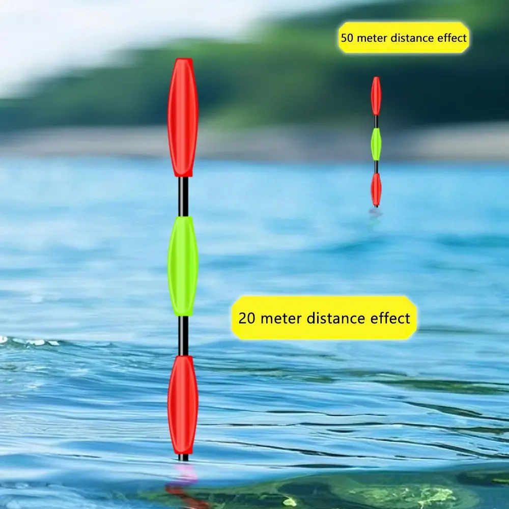 Flotador de pesca electrónico con indicador, flotadores de pesca en roca de cola larga de 4 luces, boya de flotador de tubo de deriva antideslizante, boya para pesca nocturna - imagen 5