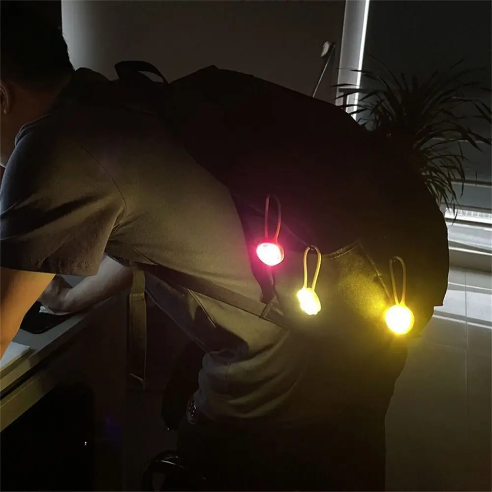 Mini luz LED de silicona para mochila, luz de resaltado portátil para ciclismo, senderismo, luz trasera de bicicleta, luz de advertencia, luz de Flash al aire libre - imagen 5
