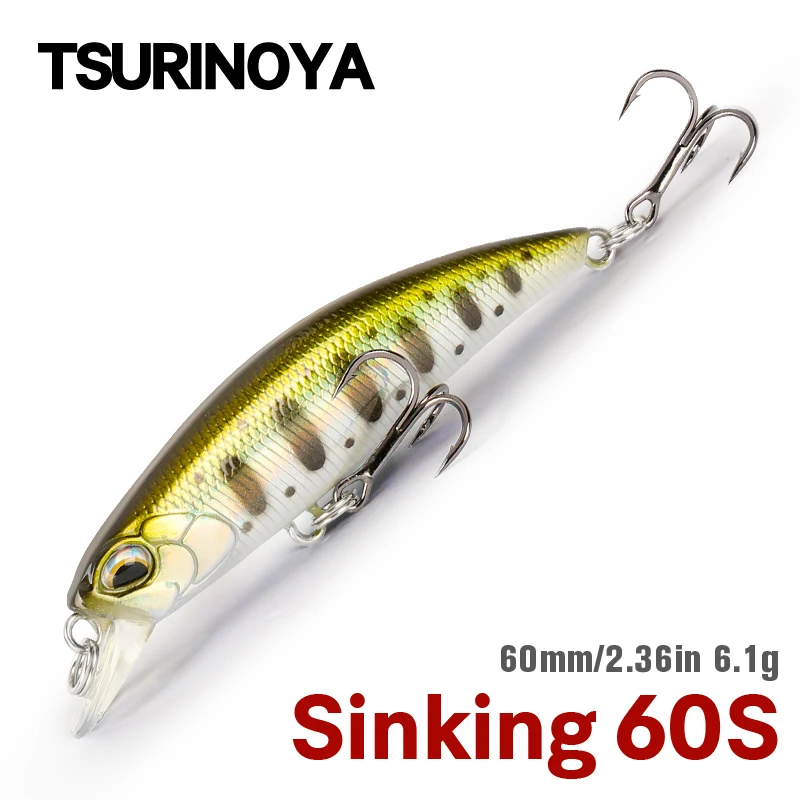 TSURINOYA Minnow 60S Señuelo Hundido para Lucio y Lubina - imagen 2