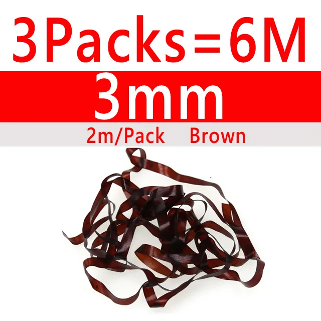 3packs 3mm Brown