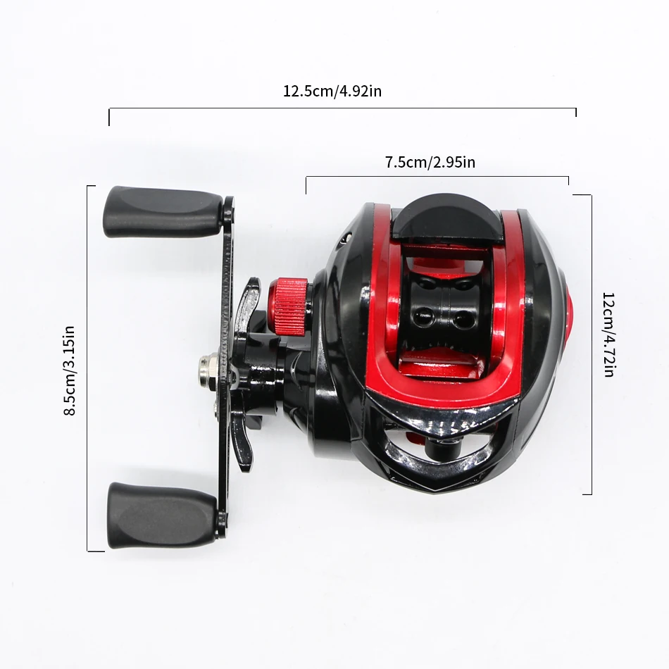 Carrete de pesca Baitcaster serie BR Pro, carrete de pesca Baitcasting, carrete de pesca Baitcaster suave HS, equipo de pesca de agua dulce - imagen 5