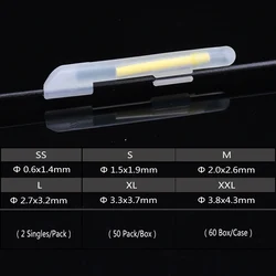 100 Piezas, 50 Bolsas, Palos Luminosos para Pesca con Clip, Luces Nocturnas para Pesca, Flotador con Luz, Paracaidas Luminoso, Palos Fluorescentes