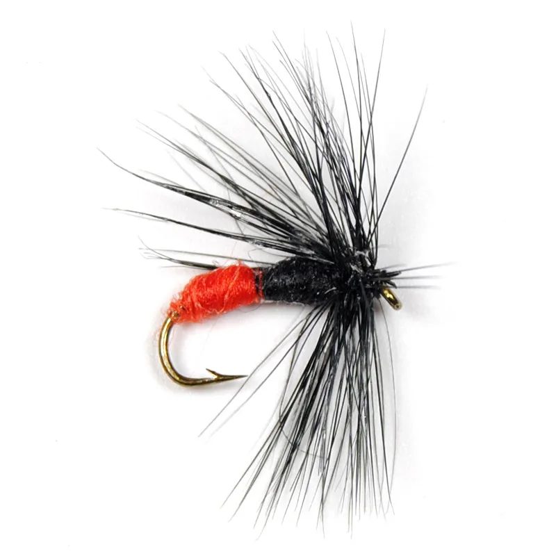 Señuelo de pesca de trucha con mosca seca, anzuelos sin púas, señuelo de insectos artificiales, arcoíris, pesca de grises, 2, 4, 6 piezas, #12 - imagen 4